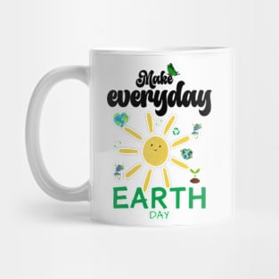 make everyday earth day  2024 gift april 22 Cute Teacher  Lover Rainbow Mug